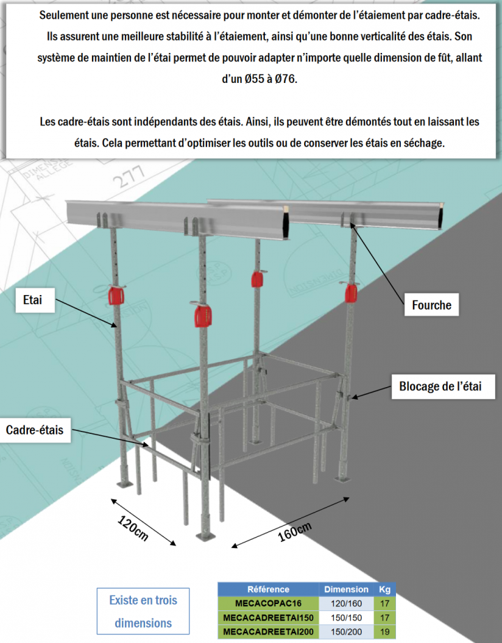 LOT DE CADRE ETAIS